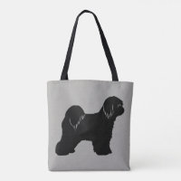 Chien Tibétain de race Terrier Silhouette