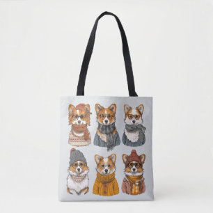 Tote Bag Chiens de Corgi gallois branchés