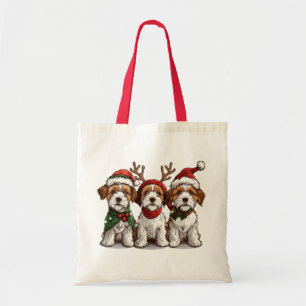 Tote Bag Chiens de Noël Welsh Wire Fox Terrier