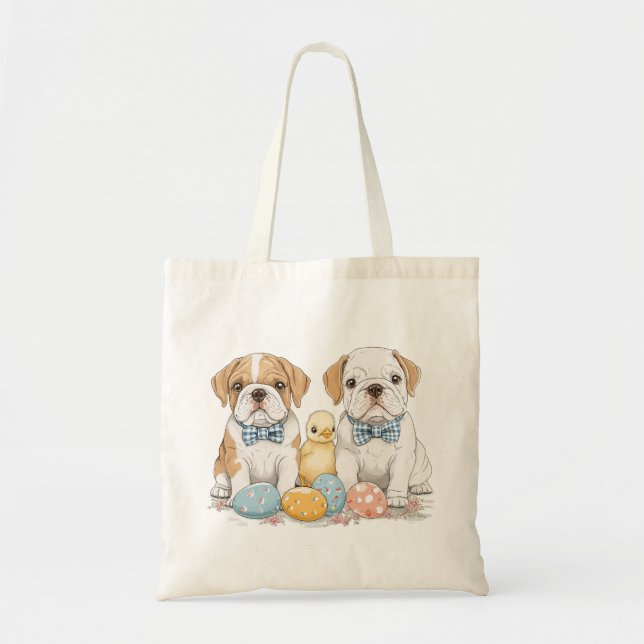 Tote Bag Chiens de Pâques (Devant)