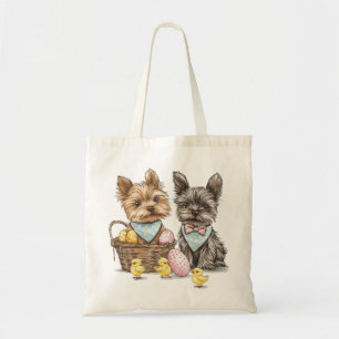 Tote Bag Chiens de Pâques Yorkshire Terrier