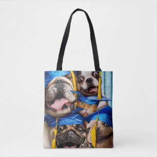 Tote Bag Chiens et chats diplômés en photomaton