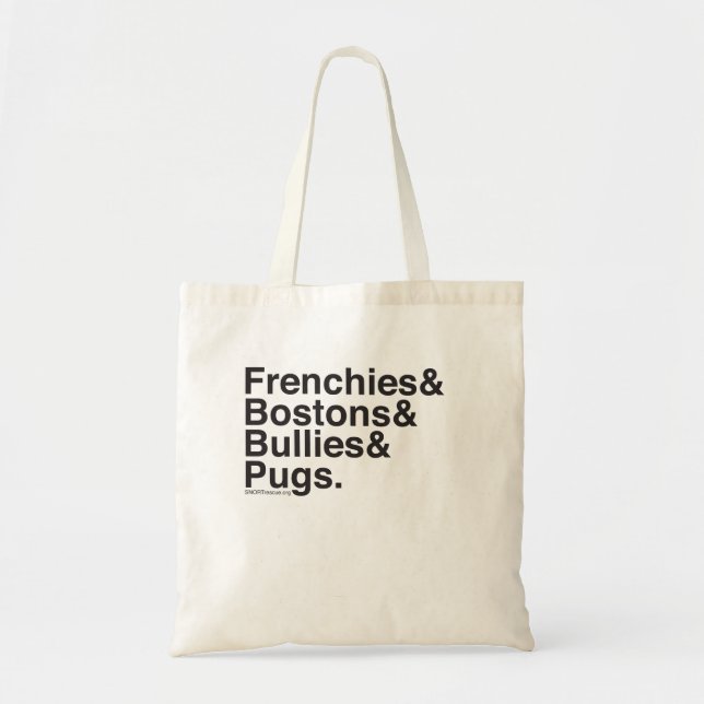 Tote Bag Chiens helvetica Fourre-tout (Devant)
