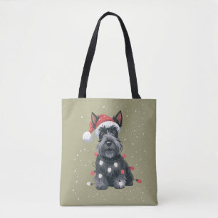 Tote Bag Chiens Scottie Terrier Écossais Noël Chien Maman