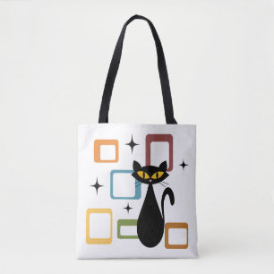 Tote Bag Chiffre noir du milieu du siècle