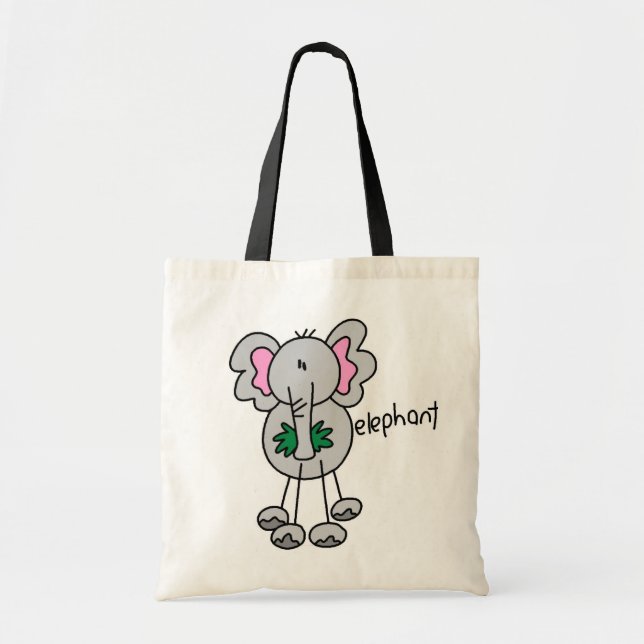Tote Bag Chiffre T-shirts et cadeaux de bâton d'éléphant (Devant)