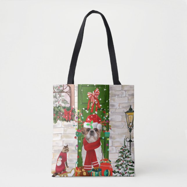 Tote Bag Chih Tzu Chien Noël (Devant)