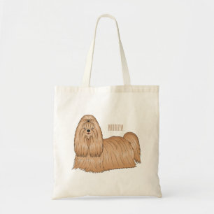 Tote Bag Chih tzu long cheveux dessin de chien
