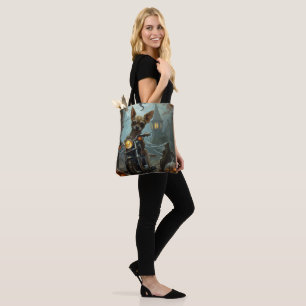 Tote Bag Chihuahua équitation moto Halloween effrayant