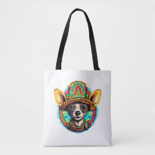 Tote Bag Chihuahua Mexique Cinco de Mayo Funny Chien