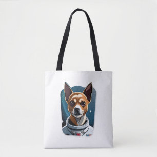 Tote Bag Chihuahua "Un petit pas pour un chien