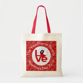 Tote Bag Chili Red LOVE Drapeau personnalisé