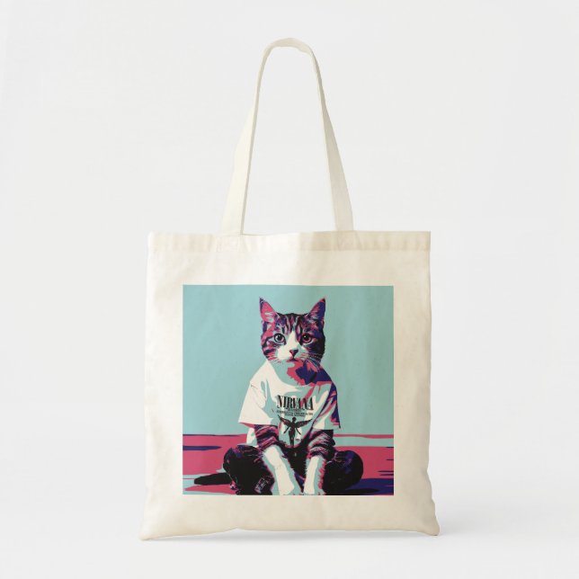 Tote Bag Chillin de chat mignon' (Devant)