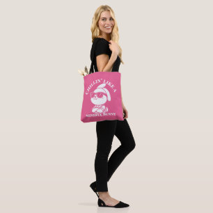 Tote Bag Chillin’ Like a Minful Bunny - Pink Paster Bag
