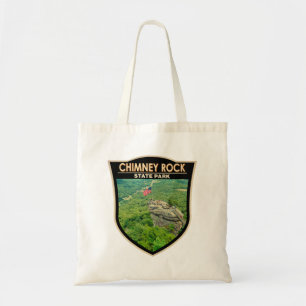 Tote Bag Chimney Rock State Park North Carolina Badge