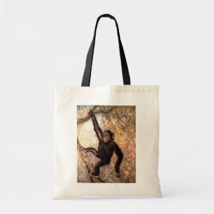 Tote Bag Chimpanzé singe par CE Swan, Animaux sauvages vint