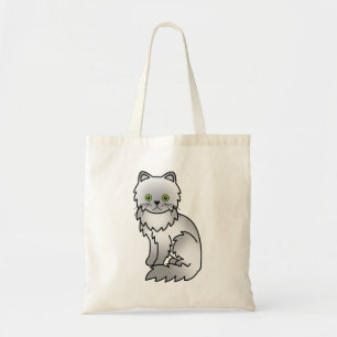 Tote Bag Chinchilla Gris Perse mignon Dessin de chat