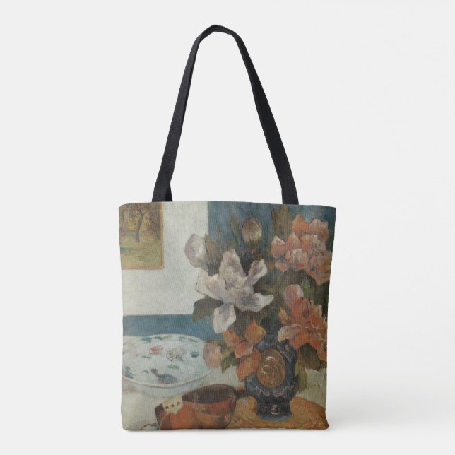 Tote Bag Chinois Peonies et Mandoline par Paul Gauguin (Dos)