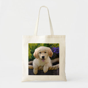 Tote Bag Chiot de charme de chien de Goldie, coton