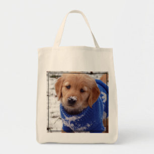 Tote Bag Chiot de golden retriever