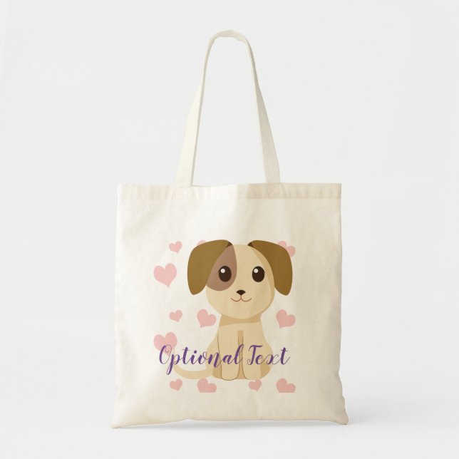 Tote Bag Chiot doux (Devant)