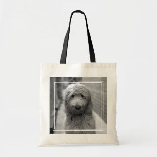 Tote Bag Chiot Goldendoodle en Jardin