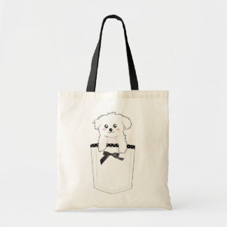 Tote Bag Chiot mignon de poche