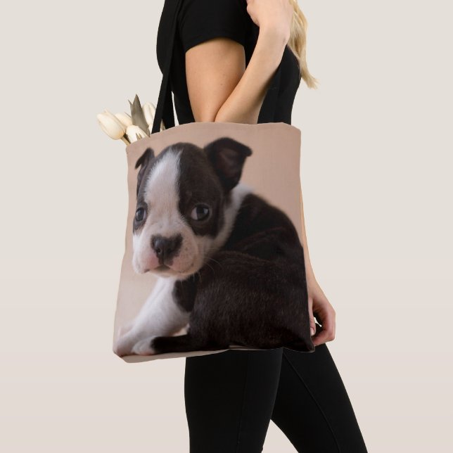 Tote Bag Chiot très jeune de Boston Terrier (De près)