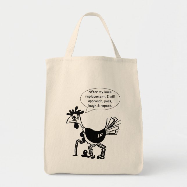 Tote Bag Chirurgie de remplacement de genou - citation (Devant)