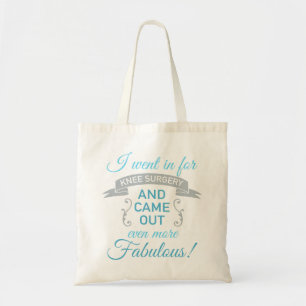 Tote Bag Chirurgie du genou Fabuleux récupération (bleu)