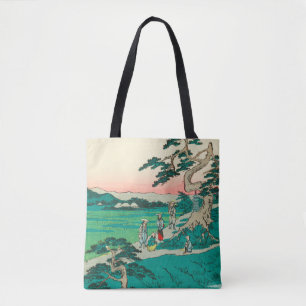 Tote Bag Chiryuu, Japon : Impression de blocs de bois Vinta