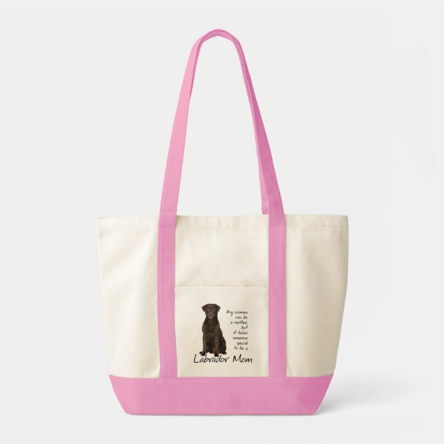 Tote Bag Chocolat Lab Maman (Devant)