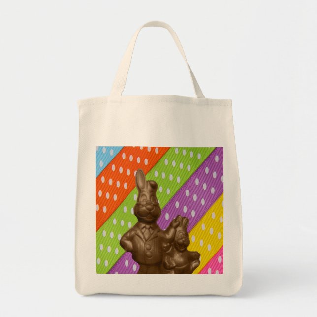 Tote Bag Chocolat lapins de Pâques (Devant)