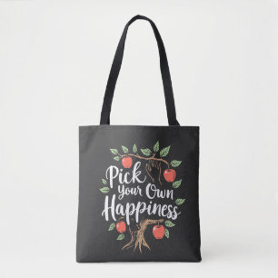 Tote Bag Choisissez votre propre bonheur Pomme saison de cu