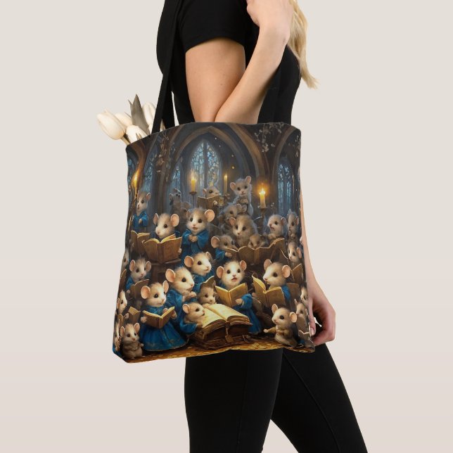 Tote Bag Chorale de souris de l'église (De près)