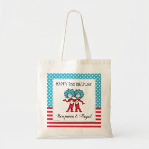 Tote Bag Chose Une Chose Deux   Anniversaire de Jumeaux