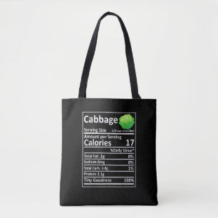 Tote Bag Chou Nutrition Faits nutritionnels Thanksgiving Co