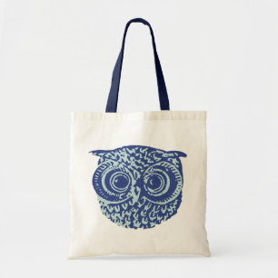 Tote Bag chouette bleue