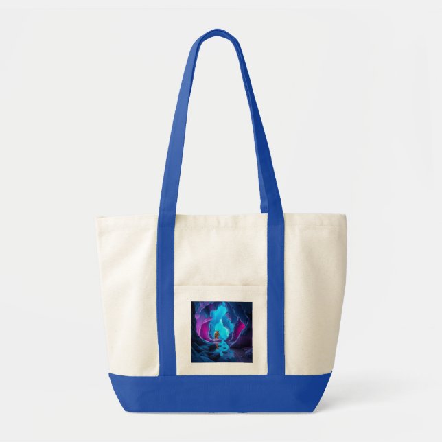 Tote Bag Chouette dans la grotte Crystal (Devant)