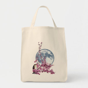 Tote Bag Chouette dans l'arbre du prune