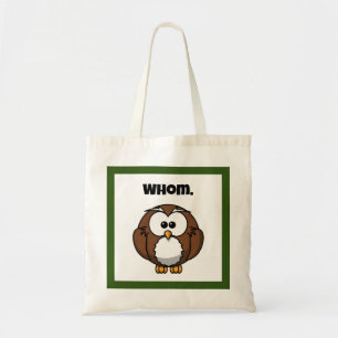 Tote Bag Chouette de grammaire drôle pour écrivains et mord
