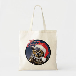 Tote Bag Chouette de Noël - Budget Fourre-tout