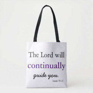 Tote Bag Chrétien Classique Le Seigneur Vous Guidera