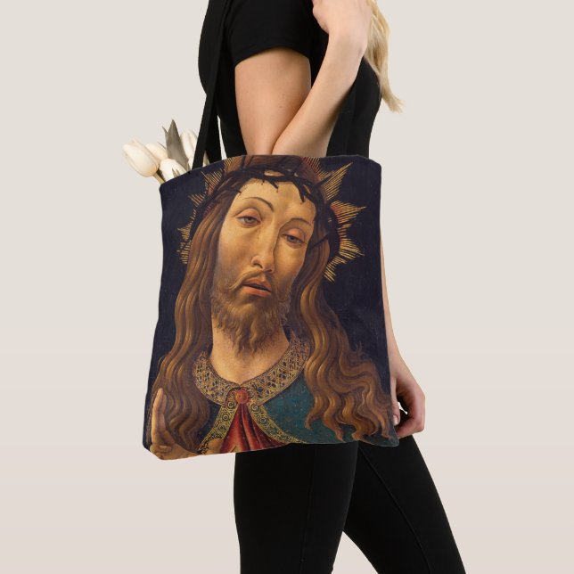 Tote Bag Christ couronné d'épines par Sandro Botticelli (De près)