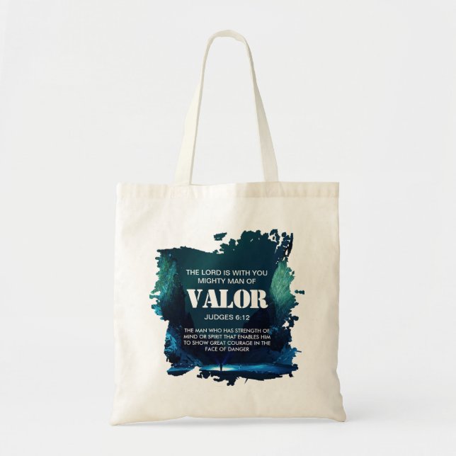 Tote Bag Christian PUGHTMAN DE VALOR Brush Stroke (Devant)