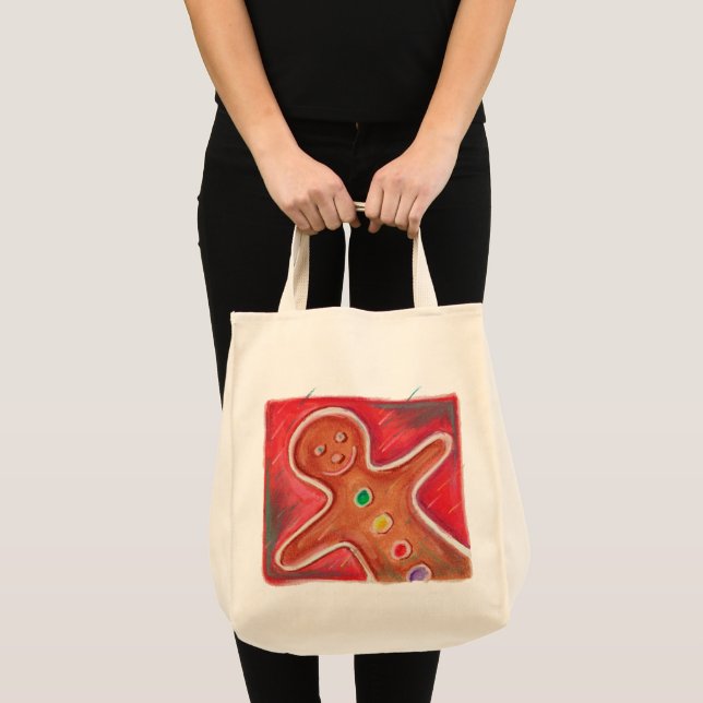 Tote Bag Christmas Gingerbread Homme Cookie traditionnel (Devant (produit))