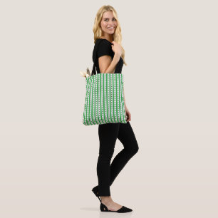 Tote Bag Christmas Holly Motif