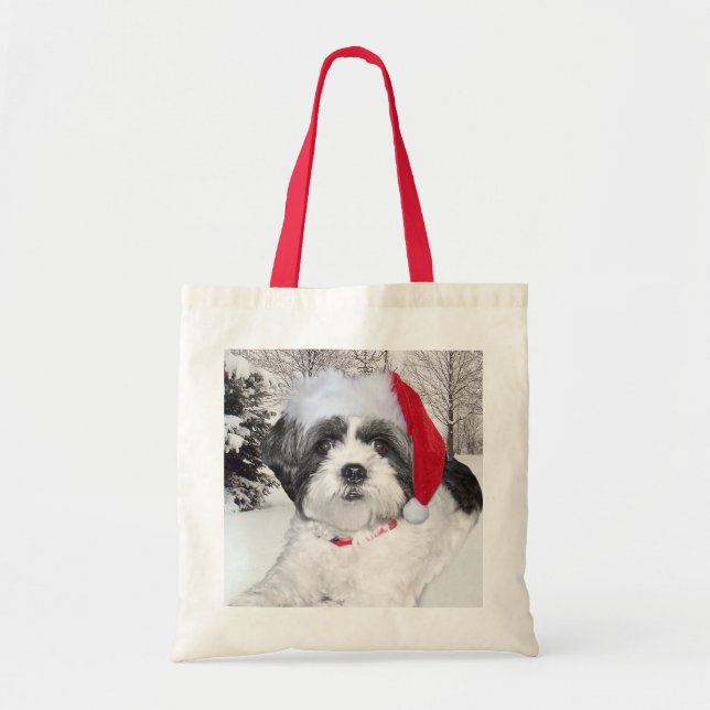Tote Bag Christmas Shih Tzu (Devant)