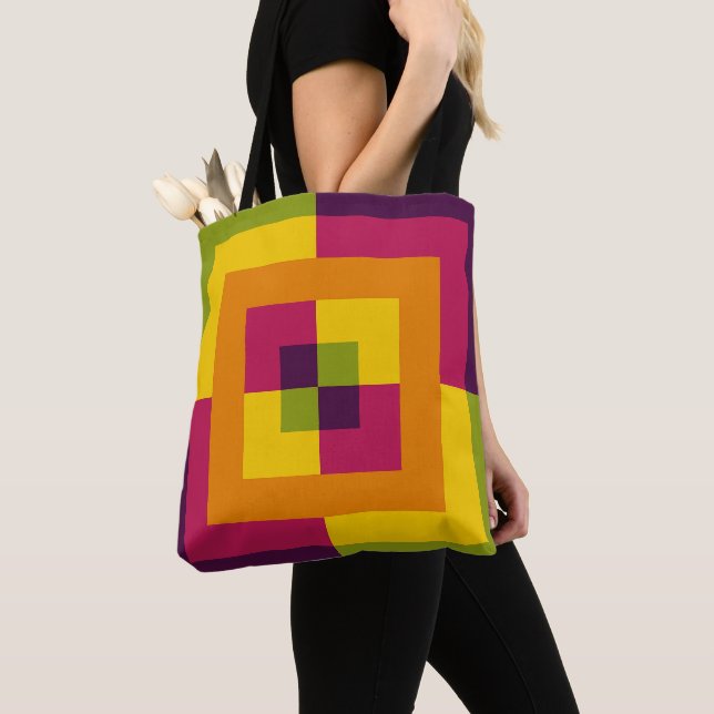Tote Bag Chromatic Labyrinth (De près)