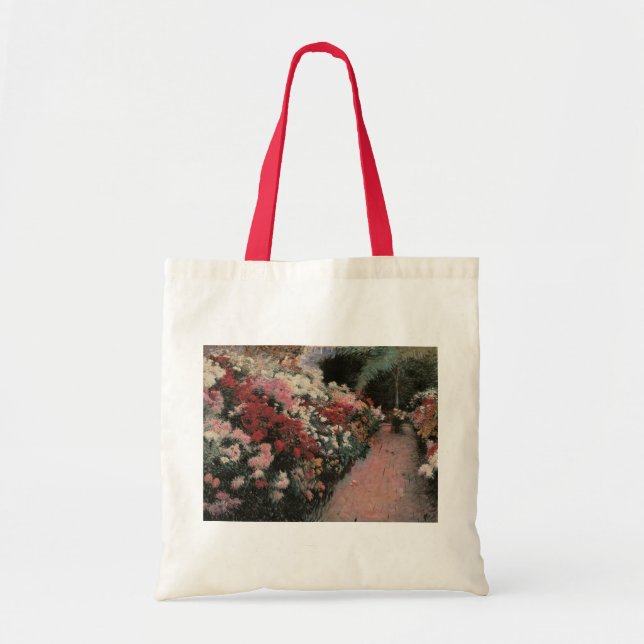 Tote Bag Chrysanthèmes par Dennis Bunker Miller, Art (Devant)